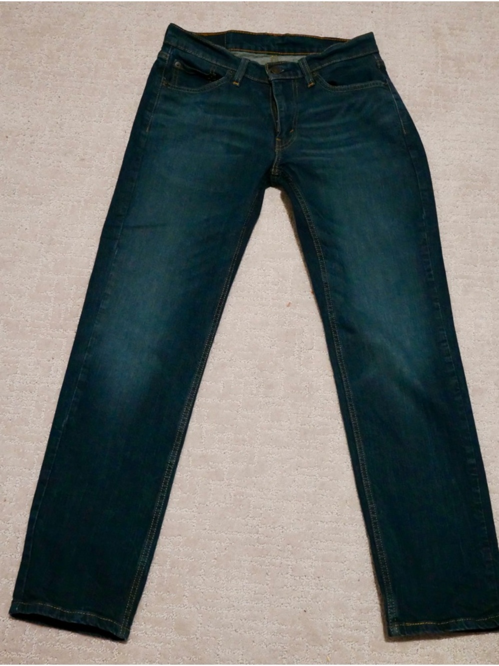 Levis 514 Straight Fit Mens Jeans Dark Wash Denim Blue W29 L30